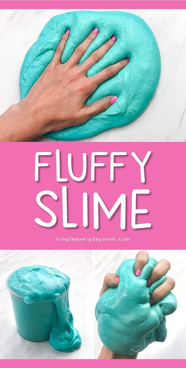 the process to make fluffy slime is easy and fun