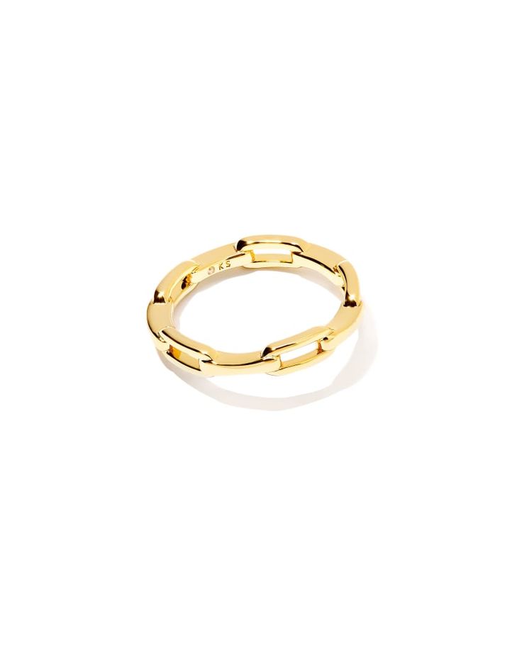 Make a statement with this classic in the making. Featuring a trending square link chain, the Andi Band Ring in Gold is an elevated basic to stack every day. Eclectic Ring Stack, Elegant Chain Ring With Chunky Link, Tarnish Resistant Chain Link Ring, Modern Metal Link Chain Ring, Modern Metal Chain Link Ring, Modern Metal Link Rings, Timeless Everyday Chain Link Jewelry, Modern Gold Chain Link Ring, Chic Jewelry With Solid Chain Link Construction