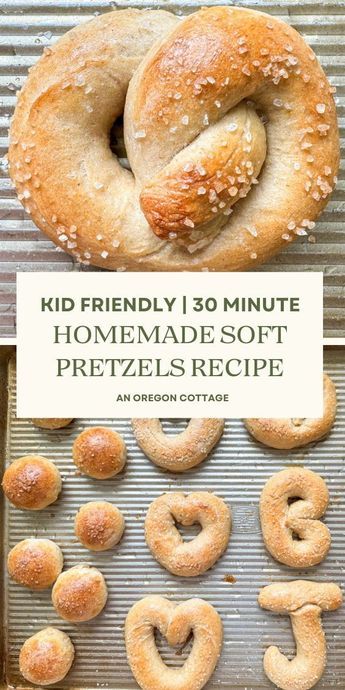 the homemade soft pretzels recipe is ready to be made into bagels or donuts