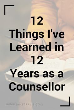 What does a counsellor learn from their clients?  Here are 12 things I've learned in 12 years as a therapist Mental Health Counselor, Mental Health Counseling, School Social Work, Therapy Counseling, Counseling Resources, Therapy Tools, School Counselor, School Counseling, Therapy Activities