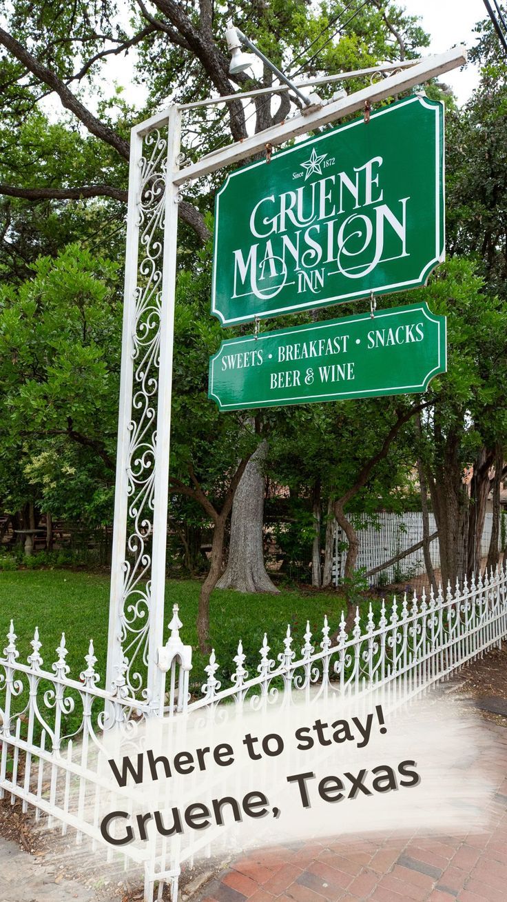 gruene mansion inn sign Gruene Texas, Romantic Getaway, Romantic Getaways, A Romantic, Bed And Breakfast, Family Vacation, Perfect Place, The Good Place, Texas