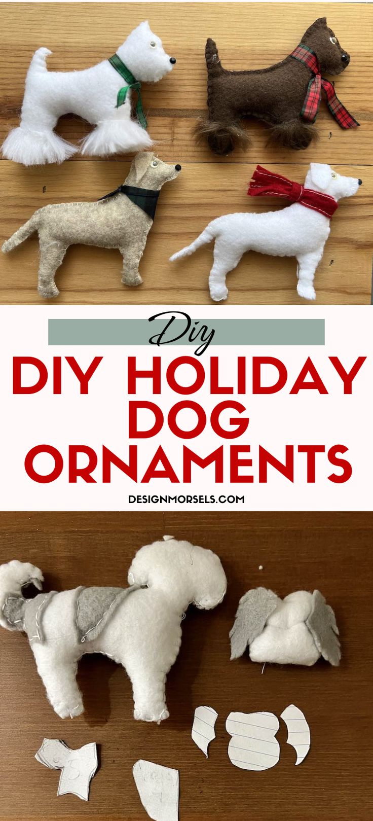 this diy holiday dog ornament is so cute and easy to make it's own