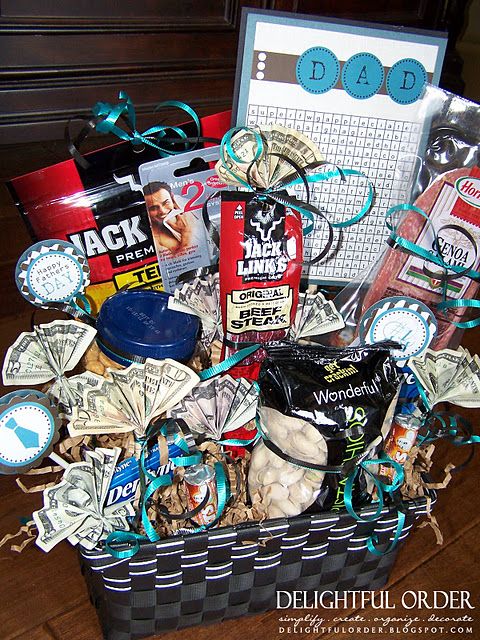 a basket filled with lots of different items