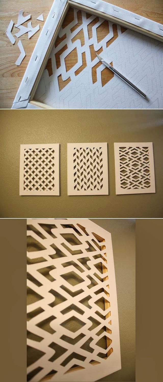 some cut out pieces of paper on top of a table