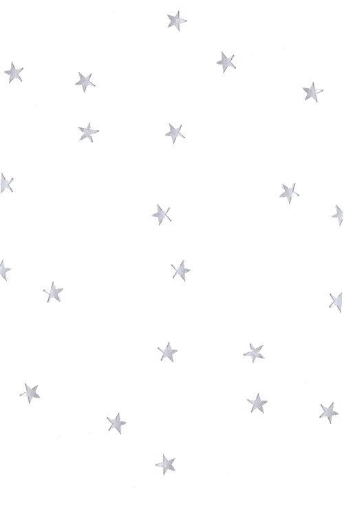 a white background with silver stars on the bottom and one star at the top in the middle