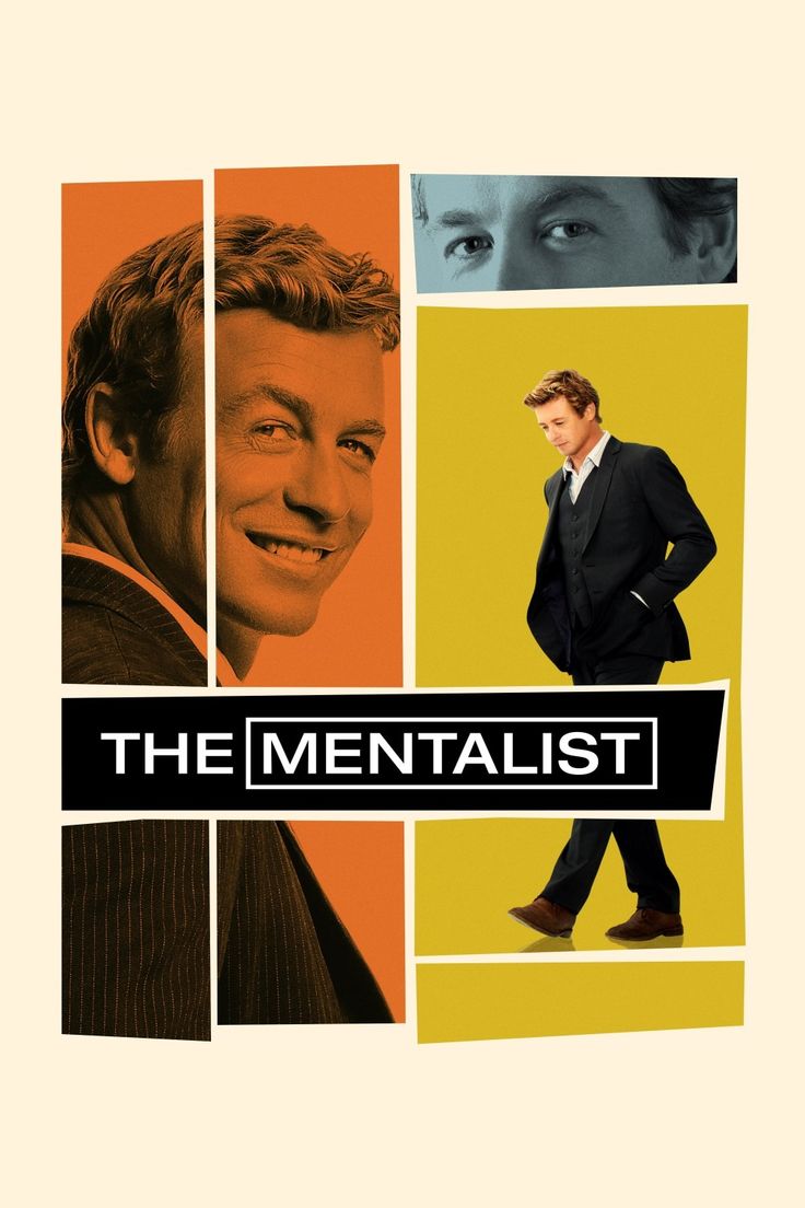 the mentalist movie poster with four men in suits and one man wearing a suit