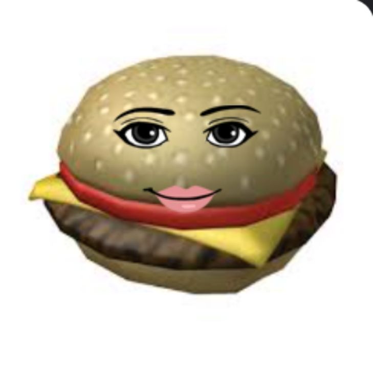 a hamburger with a smile on it's face