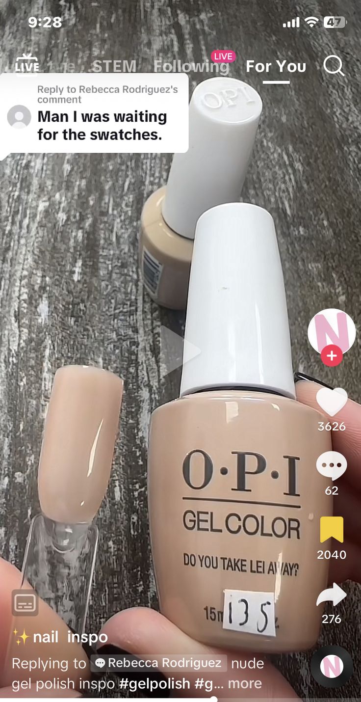 Opi Gel Colors, Girl Maintenance, Toe Nail Colors, Polish Names, Nail Aesthetic, Opi Gel Nails, Cute Nail Colors, Classy Acrylic, Opi Nail Colors