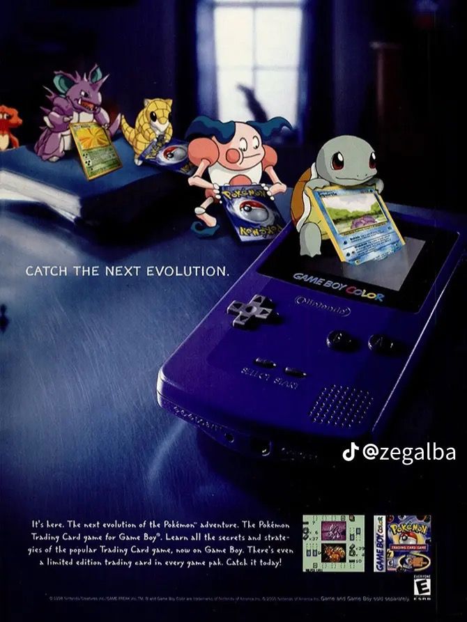 an advertisement for the nintendo wii game system, which features pokemon and other cartoon characters