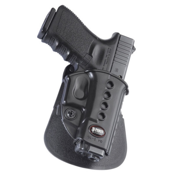 a black holster that is open to show the inside