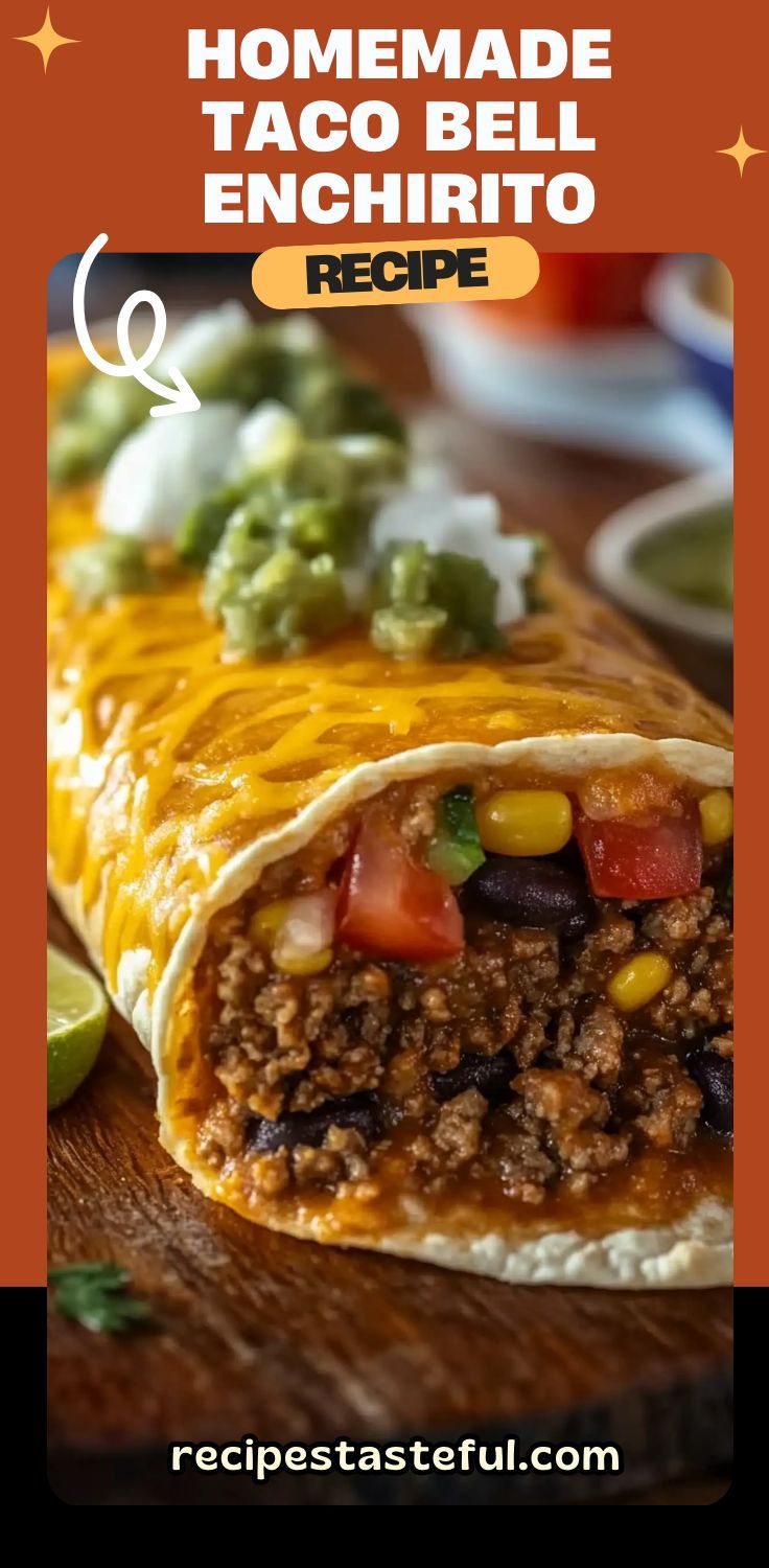 the recipe for homemade taco bell enchiritoo