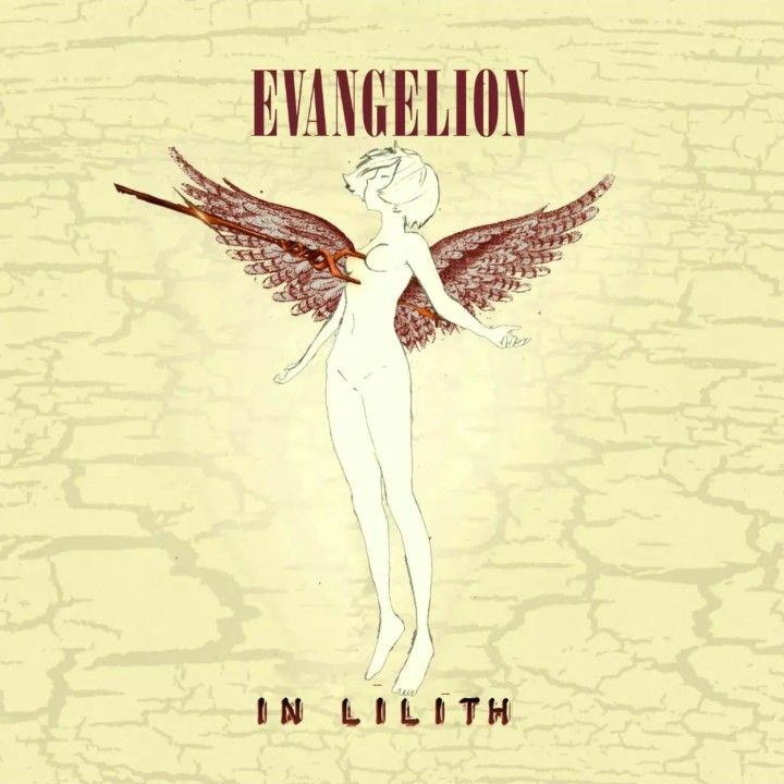 the cover art for evangelon's album, in liesithe with an angel