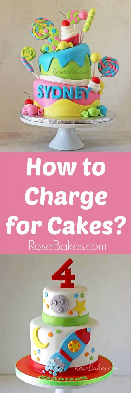 how to charge for cakes with the words, how to charge for cakes? on top