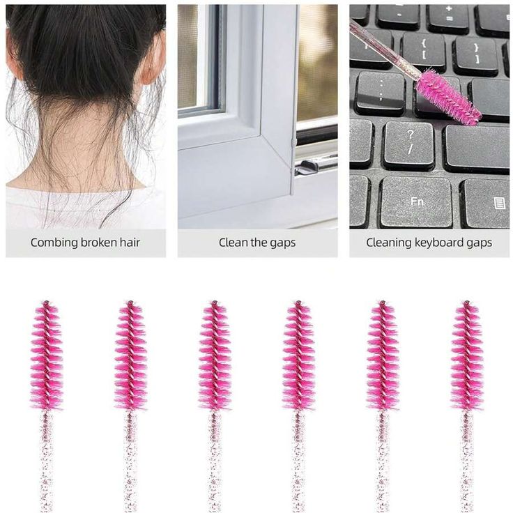 Color:Hot Pink \nType:Eyebrow Brushes \nType:Eyelash Brushes \n Mascara Application, Eyelash Brush, Eyebrow Brush, Eye Brushes, One Time, Red Roses, Eyebrows, Eyelashes, Lashes