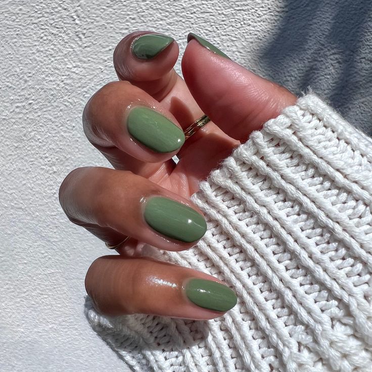 Fall nail inspo Eucalyptus Green Nails, Fall Green Nails, Fall Nail Inspo, Fall Green, Eucalyptus Green, Fall Nail, Green Nails, Nail Inspo, Nail Designs