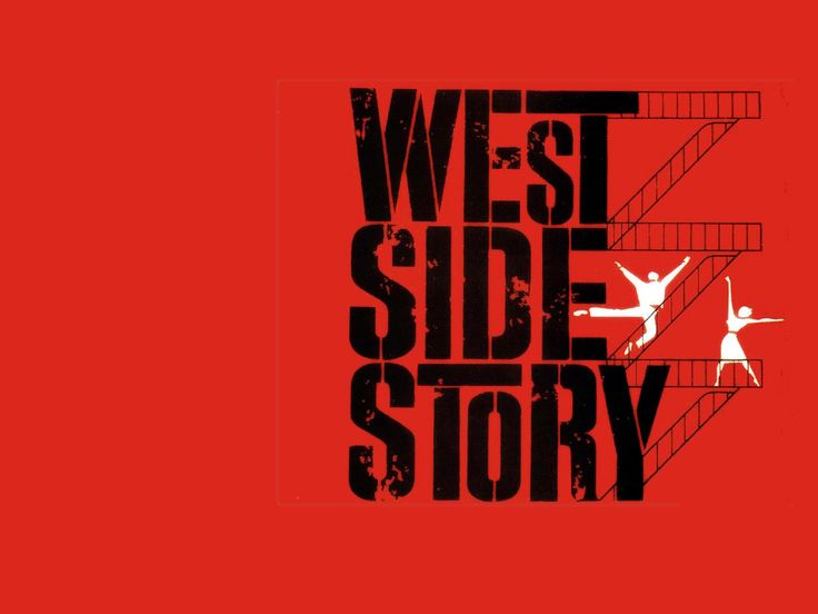 the poster for west side story, which is being used as an advertise