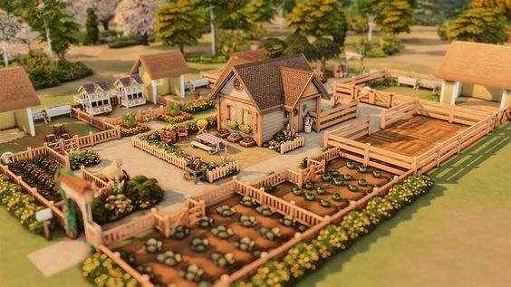 Sims 4 Off Grid House, Sims Homestead, Sims 4 Gardener House, Sims 4 Farm Build, Sims 4 Farm Layout, Sims 4 Greenhouse Ideas, Sims 4 Strangerville Build, Sims 4 Aesthetic Build, Sims4 Farmhouse