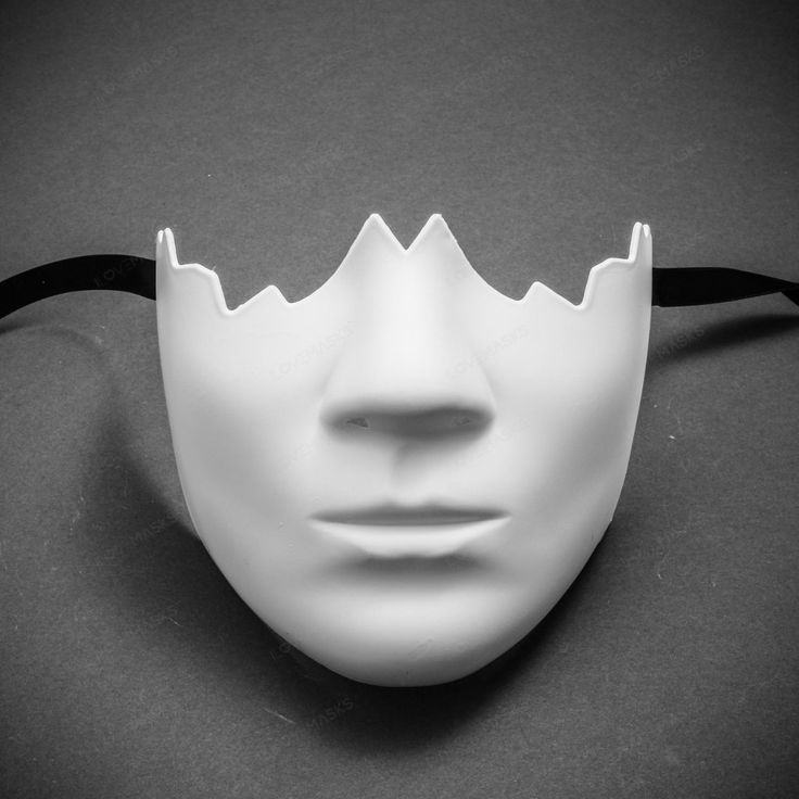 100% Brand New, High Quality Made From Plastic Resin This Mask Fits Most Adults Comes With Ribbons On 2 Sides To Wear And Keep The Mask In Place Usm-M0016-Wt