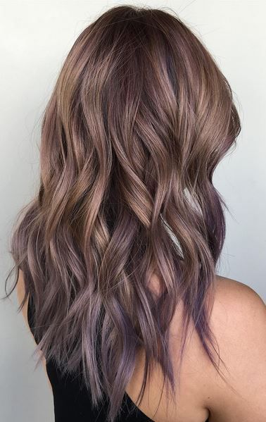 ash bronde and lilac tipped ombre hair color: Brown Hair Inspiration, Layer Cut, Perfect Hair Color, Hair Things, Color Melting, Amazing Hair, Ombre Hair Color, Hair Color And Cut, Summer Hair Color