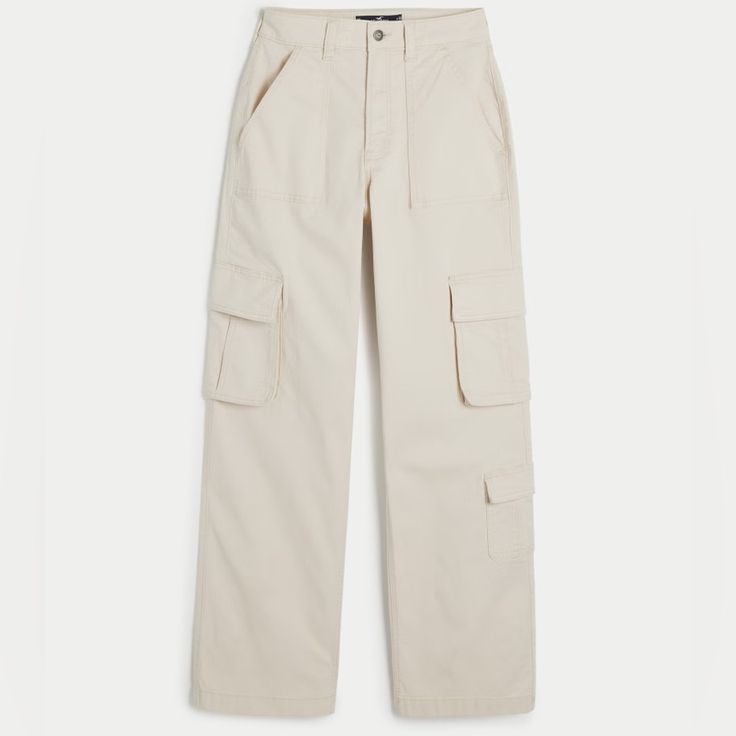 Hollister Vintage Baggy Pants | Size Medium | Tan Lightweight Pants | Cargo Style Pockets | New With Tags | No Flaws Never Worn Beige Cargo Pants, Cream Cargo Pants, Baggy Cargo Pants, Hollister Pants, Women's Bottoms, Black Cargo Pants, Lightweight Pants, Comfy Pants, Baggy Pants