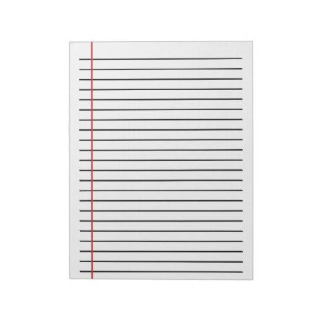 a white paper with red lines on it