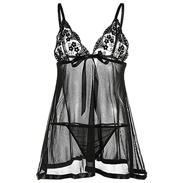 Moobody Women's Sexy Deep V Neck Babydoll Chemise Lace Lingerie Set,... ($6.99) ❤ liked on Polyvore featuring intimates, chemises, lace slips, baby doll chemise, lacy lingerie, lingerie chemise and sexy slips Lingerie Slips, Doll Lingerie, Pijamas Women, Mode Swag, Lacy Lingerie, Lingerie Babydoll, Lace Chemise, Chemise Lingerie, Cute Lingerie