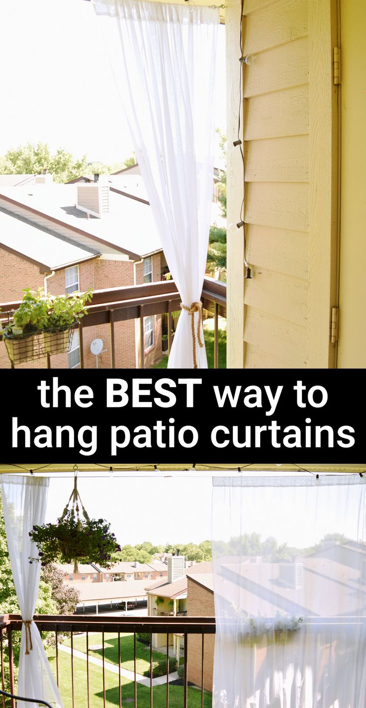 the best way to hang patio curtains