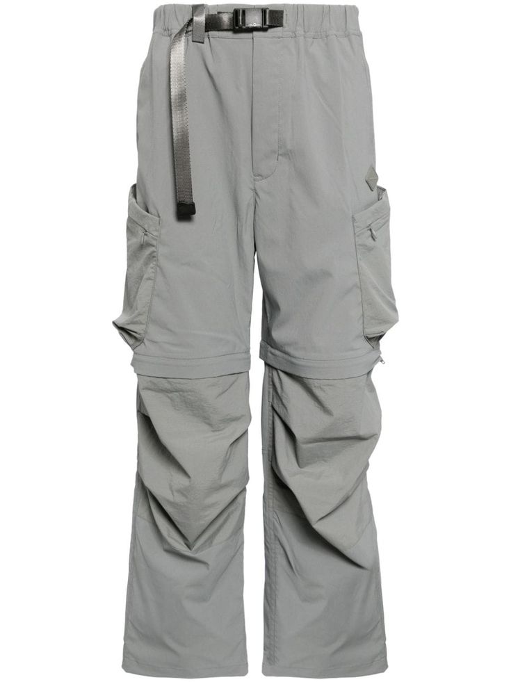 grey strap detailing elasticated waistband two side cargo pockets gathered detailing logo patch to the rear straight leg When buying this unisex item, keep in mind that it is graded in standard men's sizing. Cotton Cargo Pants, Detailing Logo, Tapered Trousers, Balenciaga Triple S, Dress Watch, Custom Watch, Short Suit, Cargo Trousers, Derby Shoes