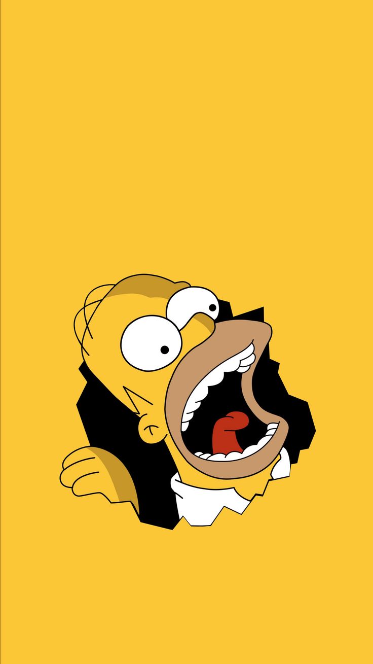 the simpsons character with his mouth wide open