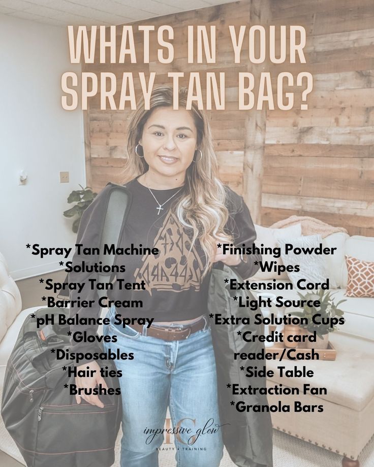 Spray Tan Organization, Spray Tan Flyers, Spray Tan Gift Bags, Spray Tanning Price List, Spray Tan Logo Ideas, Spray Tan Specials, Starting A Spray Tan Business, How To Start A Mobile Spray Tan Business, Spray Tan Name Ideas