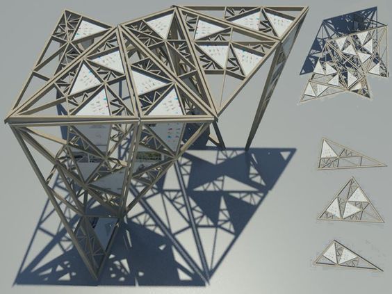 an image of some kind of structure that looks like it is made out of metal