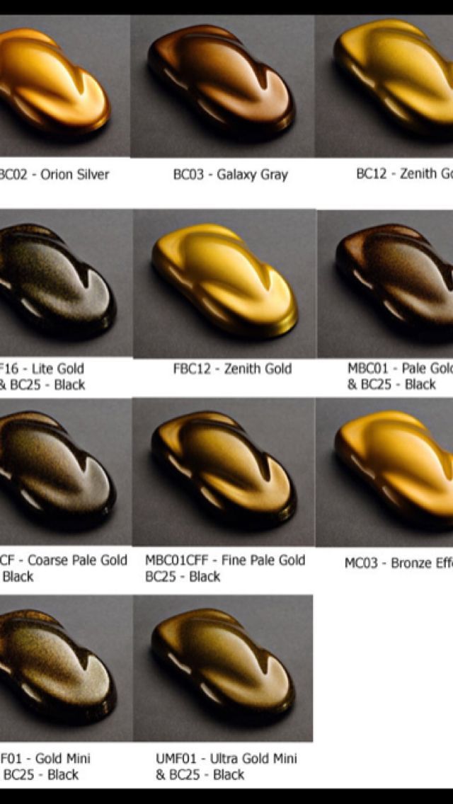 the different colors and shapes of nail polishes in various styles, from black to gold