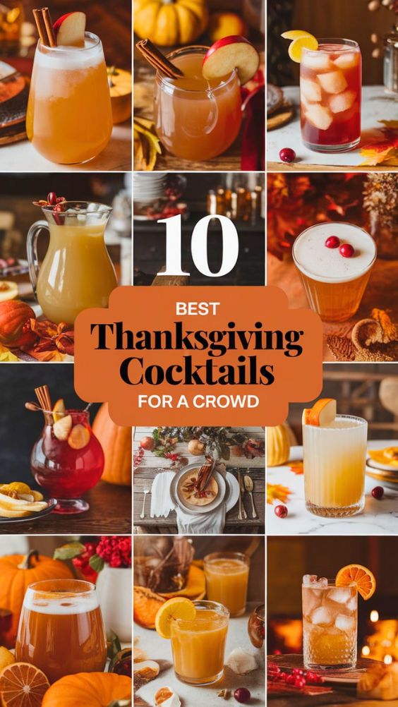 the top ten thanksgiving cocktails for a crowd