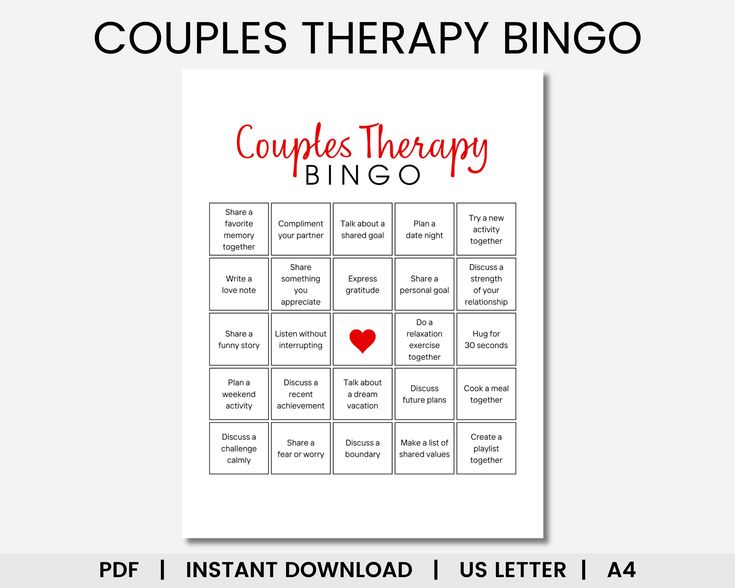 Couples Therapy Bingo, Couple Bingo, Mental Health Bingo, Printable Bingo, Date Night Game, Marriage Counseling, Couple Games, Therapy Tools Couple Bingo, Couples Therapy Activities, Therapy Questions, Date Night Games, Peony Design, Notes Digital, Marriage Therapy, Kindness Activities, Couple Activities