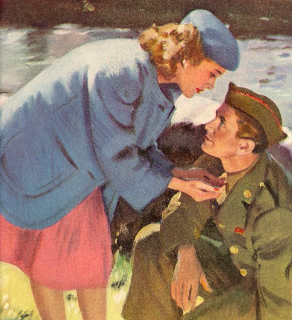 Vintage Family Pictures, Vintage Illustration Art, Vintage Couples, Romance Art, Vintage Romance, Pulp Art, Romantic Art, Love At First, Old Art