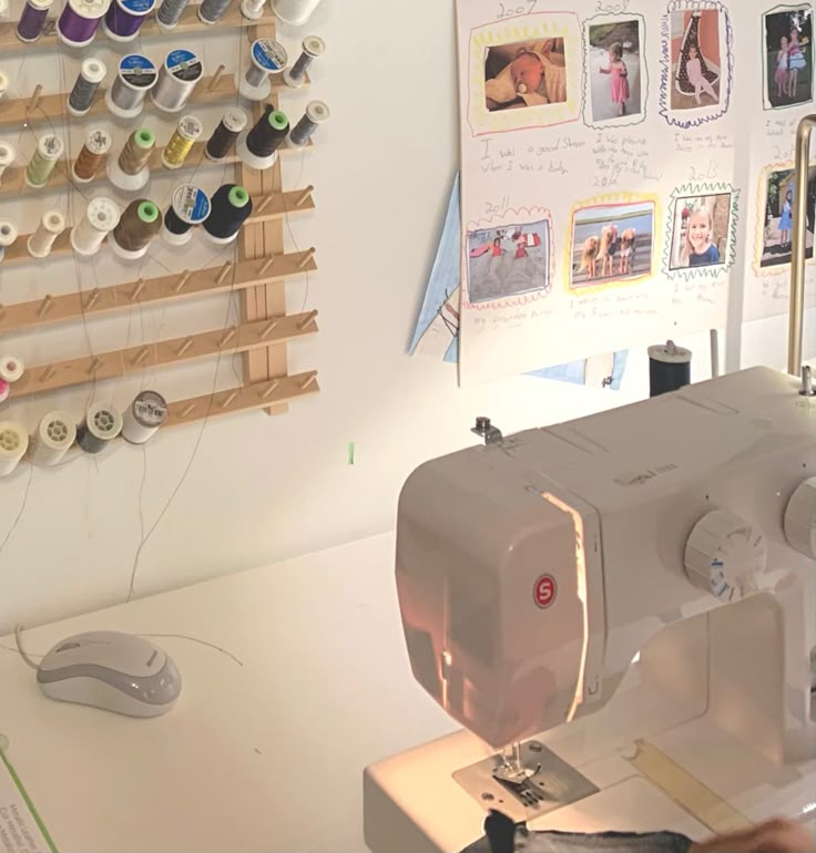 Sewing Station Aesthetic, Sewing Aesthetic, Sewing Desk, Camera Dump, Fashion Dream Job, Dream Jobs, Desk Inspiration, Visual Board, Career Fashion