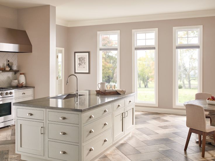 the kitchen is clean and ready for us to use in its new owner's home