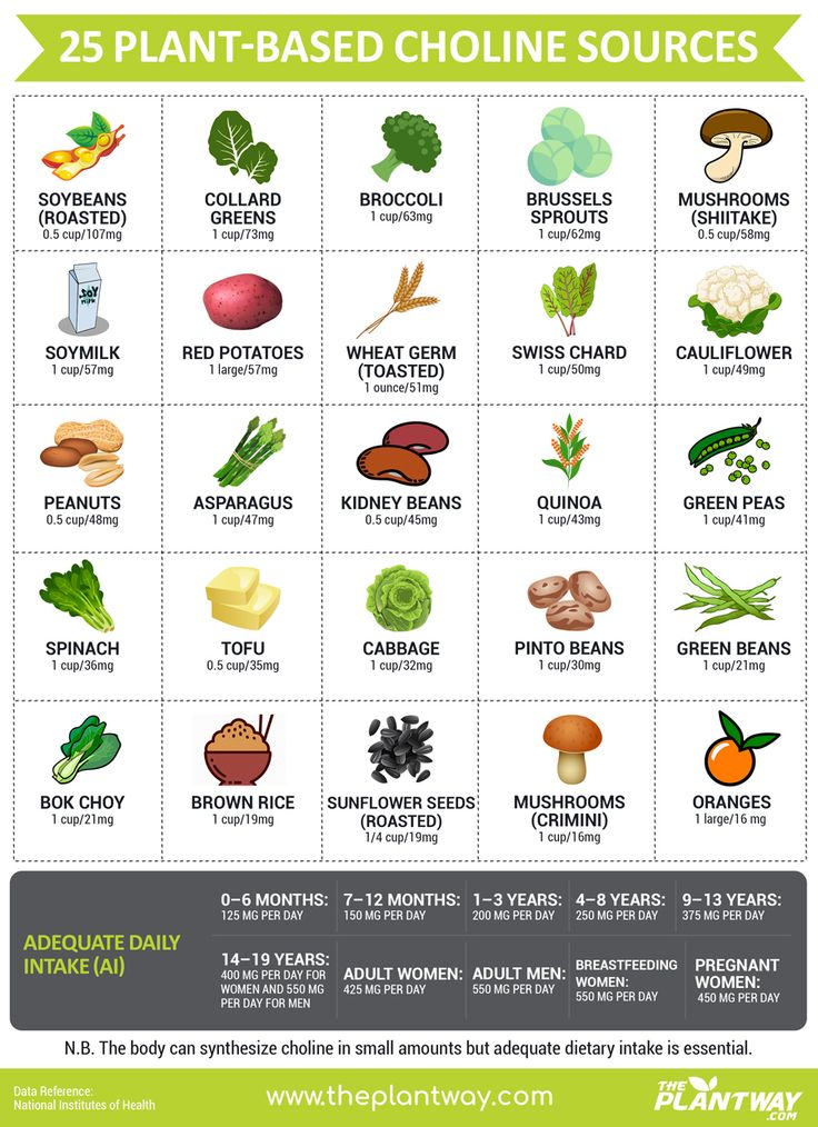 Lots in the press lately regarding the potential for vegans and vegetarians to be choline deficient. It's actually very easy to get all the choline you need on a plant-based diet, as this infographic shows. Foods High In Choline, Choline Rich Foods, Choline Foods, Vegetarian Pregnancy, Vegan Pregnancy, Prenatal Health, Prenatal Nutrition, Mind Diet, Roasted Sprouts