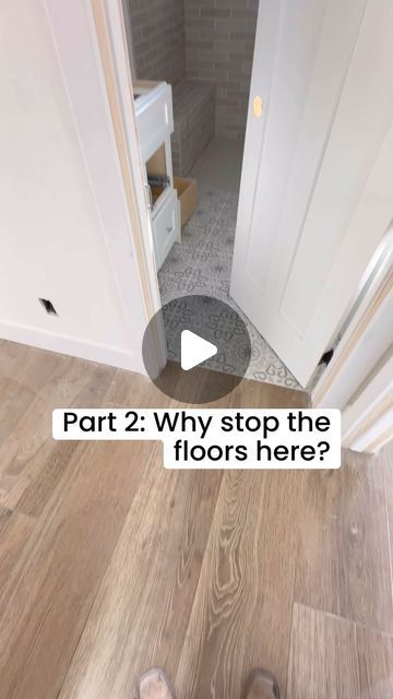 a person standing in front of a door with the words part 2 why stop the floors here?