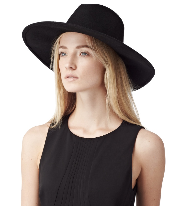 Ryder Black Wide Brim Hat - REISS Black Wide Brim Hat, Png Outfits, Big Hats, Brimmed Hat, Big Hat, Designer Hats, Tumblr Outfits, Picture Outfits, Inspiration Boards