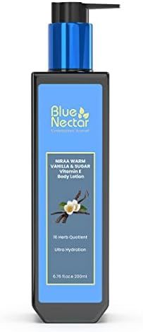 Blue Nectar Shea Butter Warm Vanilla and Sugar Body lotion Cream with Vitamin E for Ultra Hydration (12 Herbs, 200 ml) Body Lotion Cream, Moisturizing Body Lotion, Sugar Body, Ayurvedic Herbs, Uk Products, Cream Lotion, Oils For Skin, Smooth Skin, Vitamin E