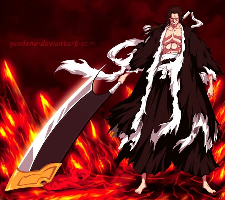 kenpachi zaraki bankai Kenpachi Wallpaper, Kenpachi Zaraki, Bleach Anime Art, Bleach Fanart, Anime Bleach, Bleach Characters, Bleach Art, Bleach (anime), Bleach Manga