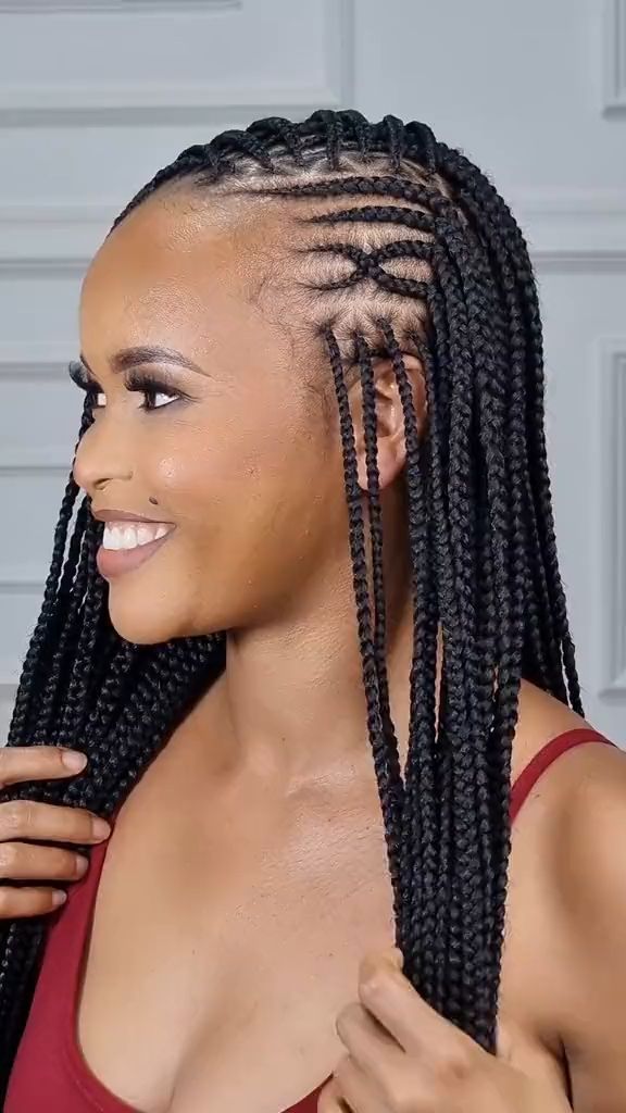 Latest Hair Styles For Ladies 2023, Big Cornrows Hairstyles, Latest Braided Hairstyles, Daughter Hairstyles, Latest Hair Braids, Cornrows Natural Hair, Cornrows Braids For Black Women, Cornrow Braids, Short Box Braids Hairstyles