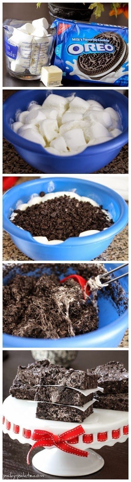 the process of making an oreo cake