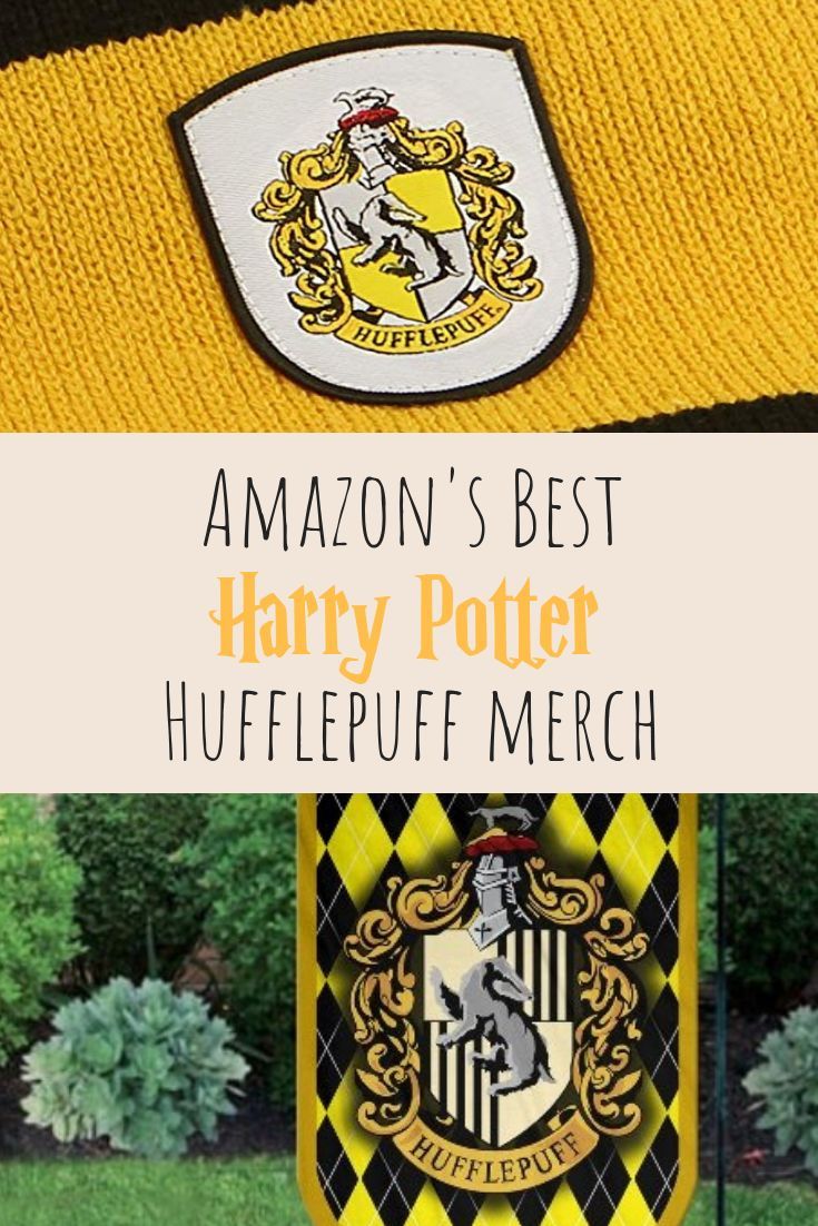 there is a yellow and black hat with the words amazon's best harry potter on it