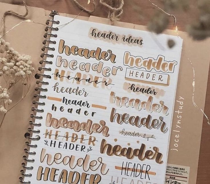 a notebook with some writing on it