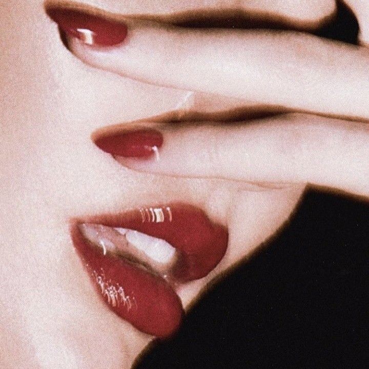 Deep Red Lipstick Aesthetic, Rouge Mona Awad Aesthetic, Red Italian Aesthetic, Red Lips Aesthetic Vintage, Rouge Mona Awad, Red Aesthetic Lips, Red Lip Aesthetic, Cherry Cola Aesthetic, Crimson Red Lipstick