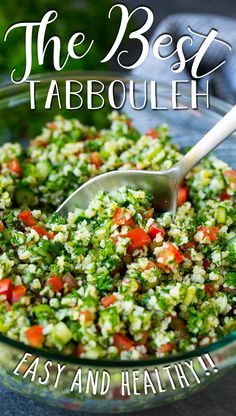 the best tabbouleh is easy and healthy