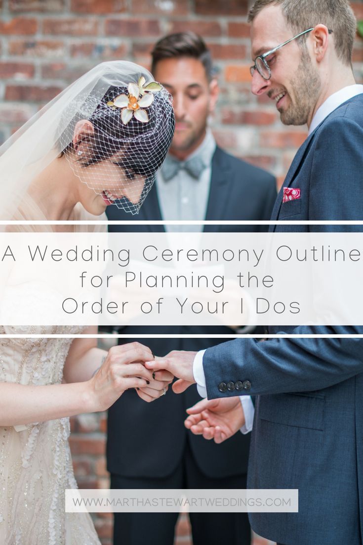 a wedding ceremony outline for planning the order of your i do's cover image