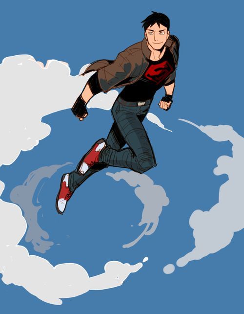 a man is flying through the air with his feet on top of a skateboard